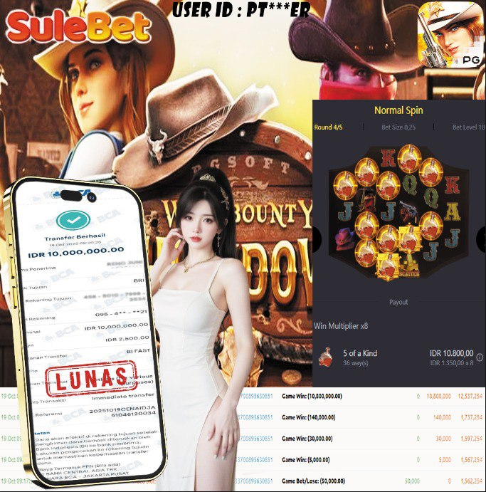 SULEBET – JACKPOT WILD BOUNTY SHOWDOWN Rp.10.000.000.,- LUNAS !!!