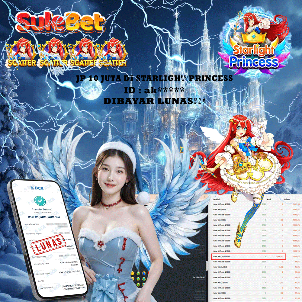SULEBET – JACKPOT starlight princess Rp.10.000.000.,- LUNAS !!!