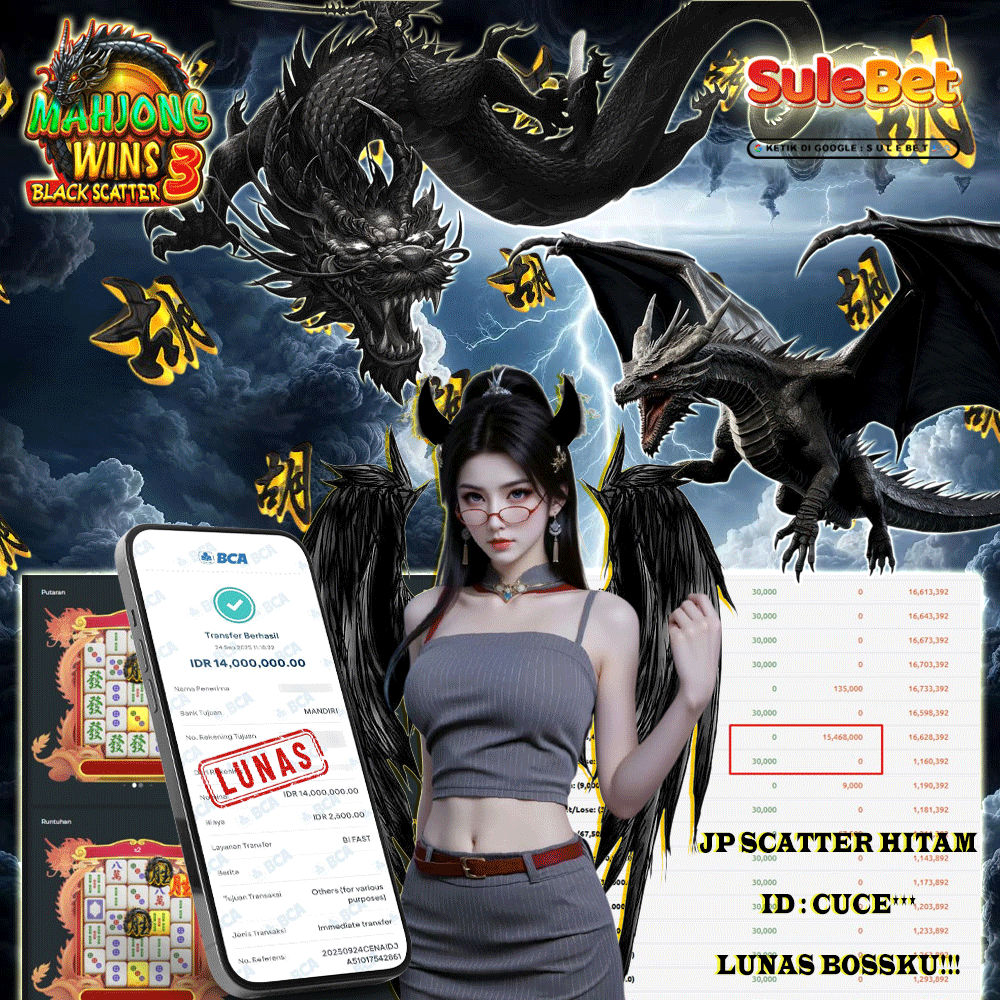 SULEBET – JACKPOT mahjong wins 3 14.000.000.,- LUNAS !!!