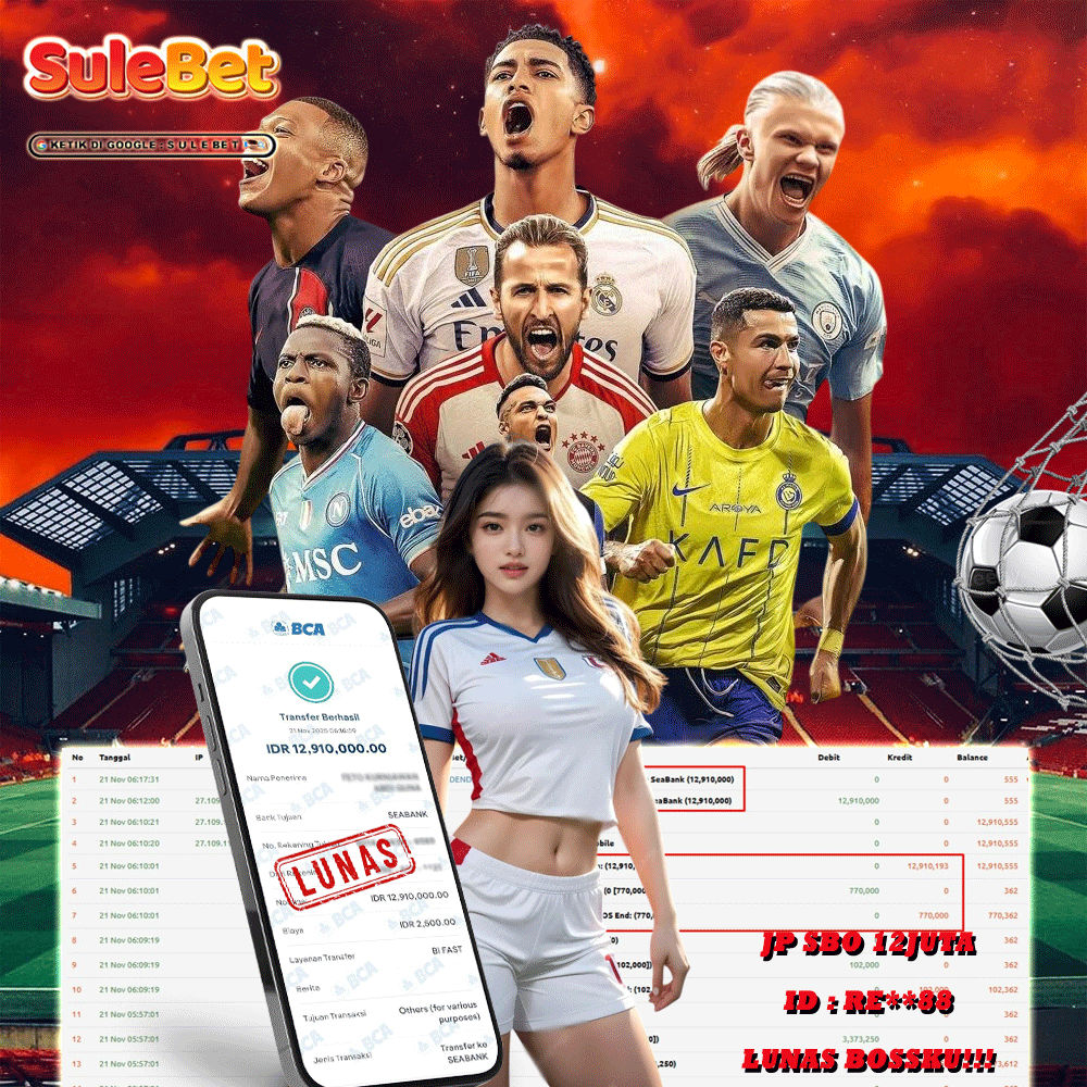 SULEBET – JACKPOT SBO PARLAY Rp.12.910.000.,- LUNAS !!!