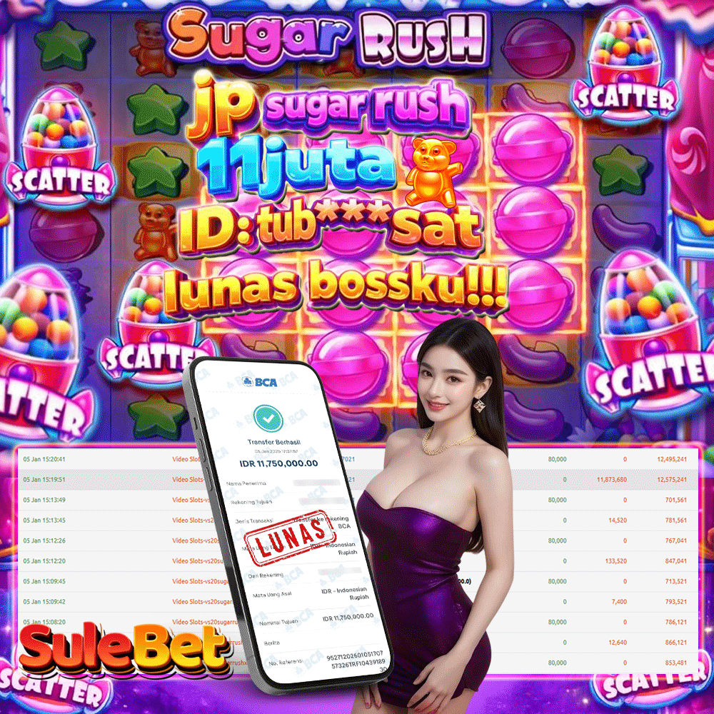 SULEBET – JACKPOT SUGAR RUSH Rp.11.750.000.,- LUNAS !!!